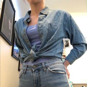 Kids long sleeve button down